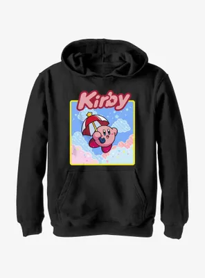 Kirby Starry Parasol Youth Hoodie