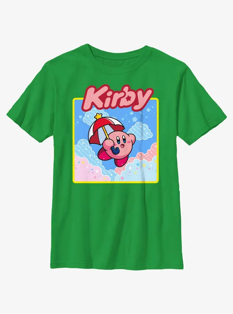 Kirby Starry Parasol Youth T-Shirt