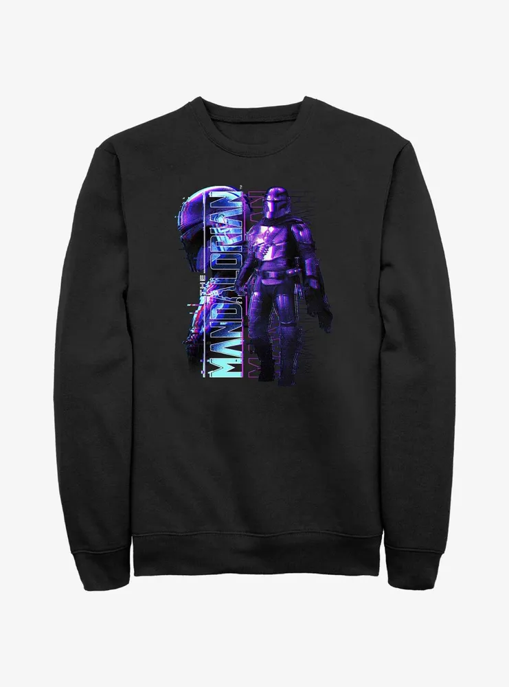 Star Wars The Mandalorian Mando Glitch Sweatshirt