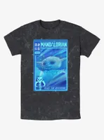 Star Wars The Mandalorian Grogu Ready For Adventure Poster Mineral Wash T-Shirt