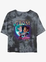 Disney The Owl House Enchanted Grom Tie-Dye Womens Crop T-Shirt