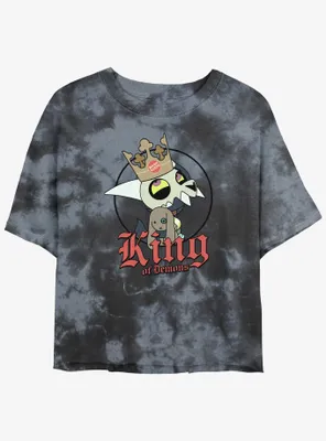 Disney The Owl House King of Demons Tie-Dye Womens Crop T-Shirt