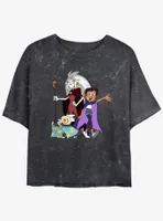 Disney The Owl House Eda Clawthorne, Luz Noceda, and King Mineral Wash Womens Crop T-Shirt