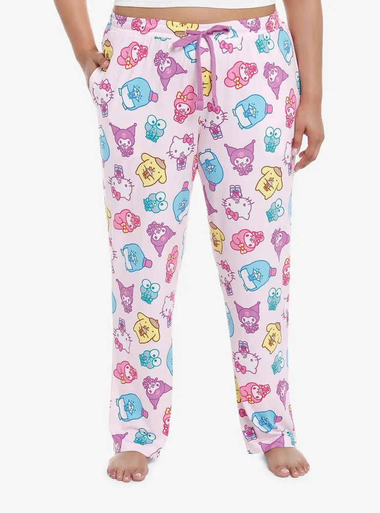 Hello Kitty And Friends Boba Girls Pajama Pants Plus