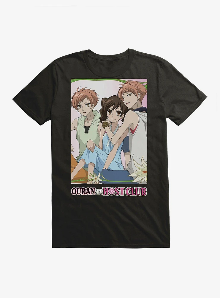 Ouran High School Host Club Hitachiin Twins & Haruhi T-Shirt