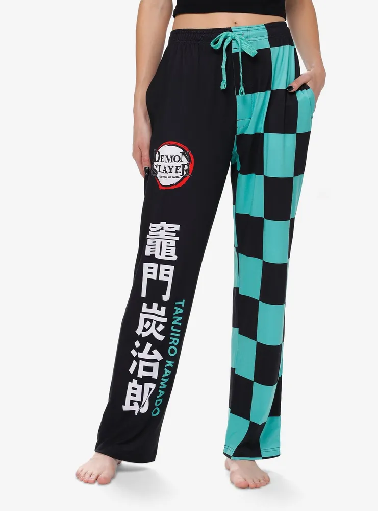 Hot Topic Demon Slayer: Kimetsu No Yaiba Tanjiro Split Pajama Pants