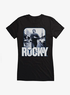 Rocky Training Portrait Girls T-Shirt
