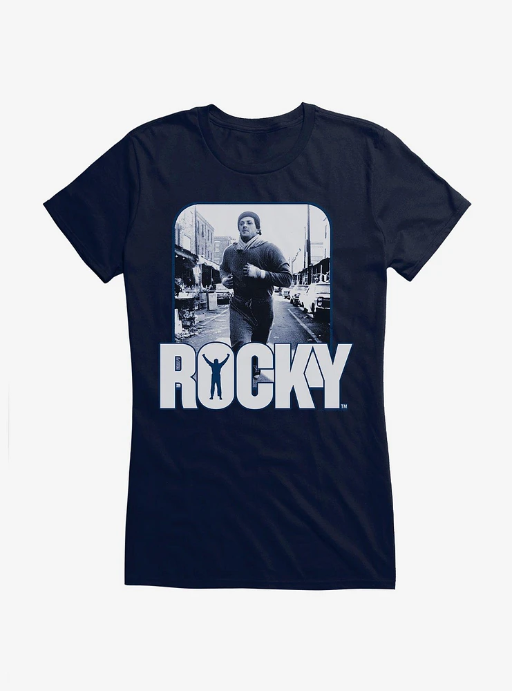 Rocky Training Portrait Girls T-Shirt
