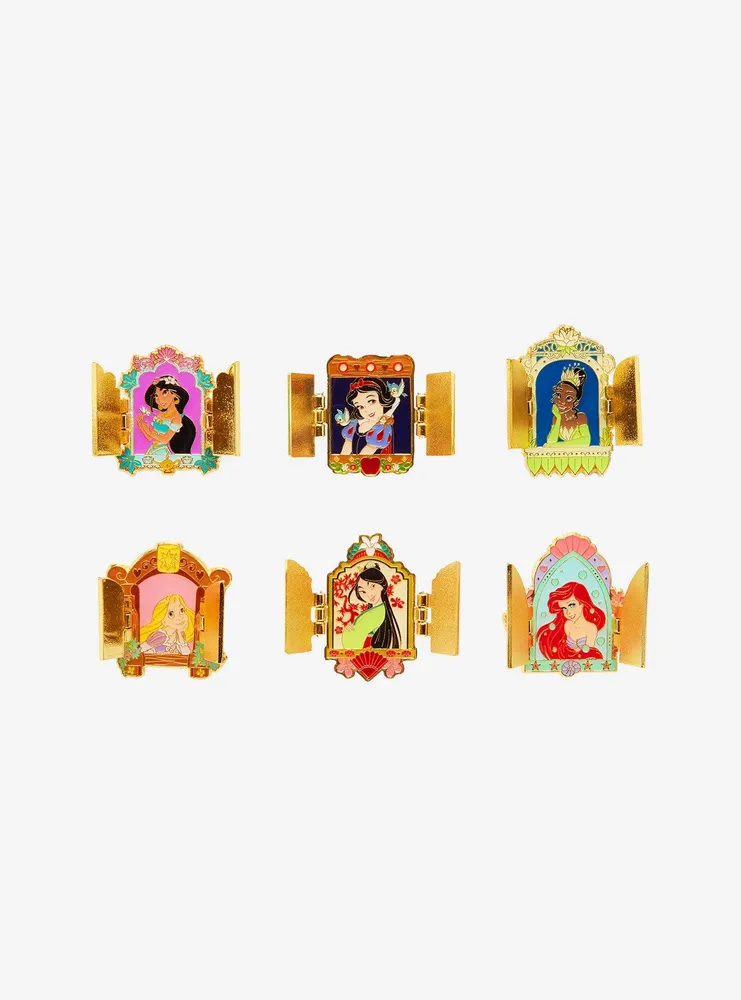 Loungefly Disney Princess Hinged Window Blind Box Enamel Pin