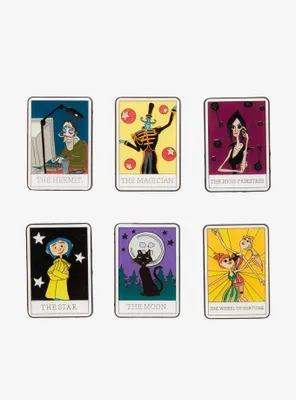 Loungefly Coraline Character Tarot Card Blind Box Enamel Pin