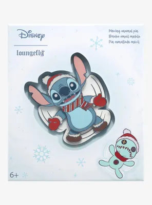 Loungefly Disney Lilo & Stitch Snow Angel Moving Enamel Pin