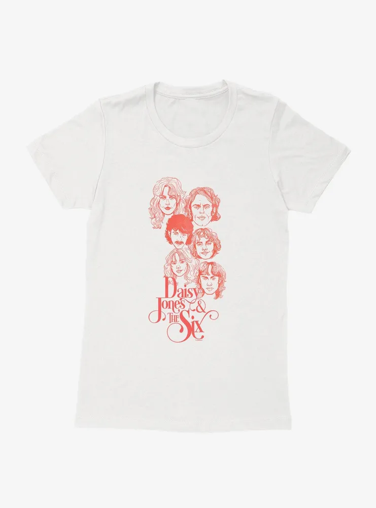 Daisy Jones & The Six Band Illustration Womens T-Shirt