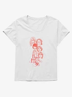 Daisy Jones & The Six Band Illustration Girls T-Shirt Plus