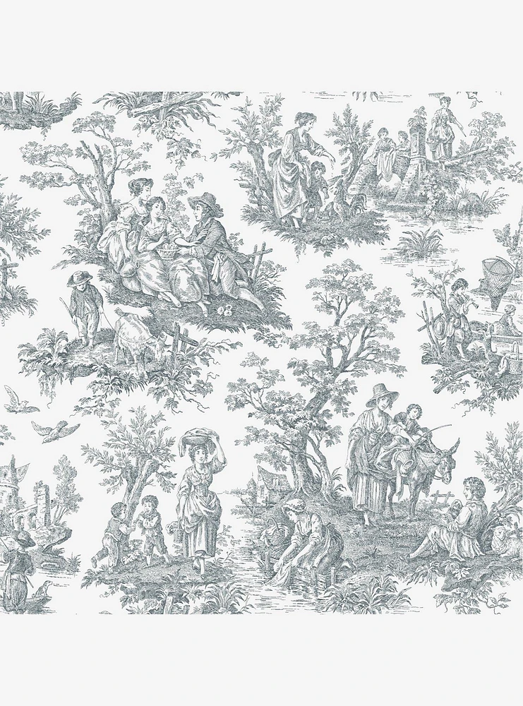 Country Life Toile Peel & Stick Wallpaper