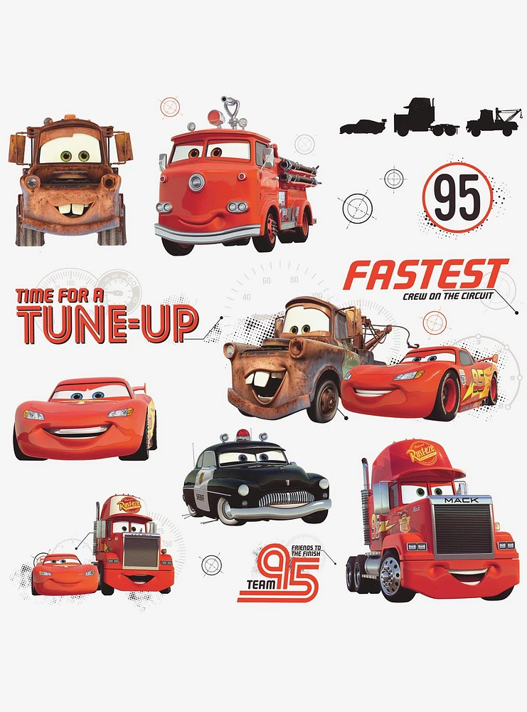 Disney Pixar Cars Friends To The Finish Peel And Stick Wall Decals