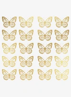 Gold Butterfly Peel And Stick Wall Decals