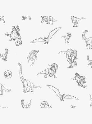 Jurassic World Dinosaurs Peel & Stick Wallpaper