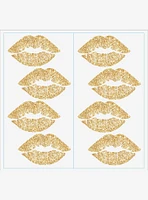 Lip Peel And Stick Wall Decals With Glitter