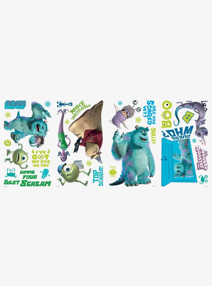 Disney Pixar Monsters Inc Peel & Stick Wall Decals