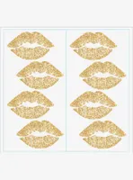 Lip Peel And Stick Wall Decals With Glitter