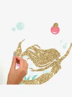Mermaid Peel And Stick Wall Decals With Gltter