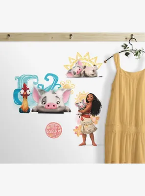 Disney Moana And Friends Peel And Stick Wall Decals