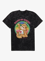 Care Bear Cousins Playful Heart Monkey Hang There Mineral Wash T-Shirt
