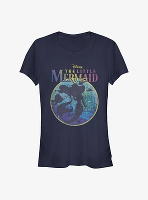 Disney The Little Mermaid Title Silhouette Girls T-Shirt