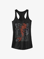 Disney The Little Mermaid Ariel Silhouette Girls Tank