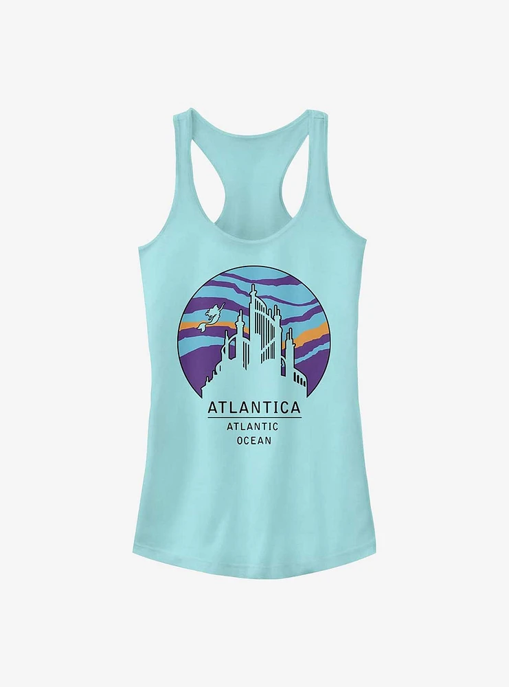 Disney The Little Mermaid Atlantica Logo Girls Tank