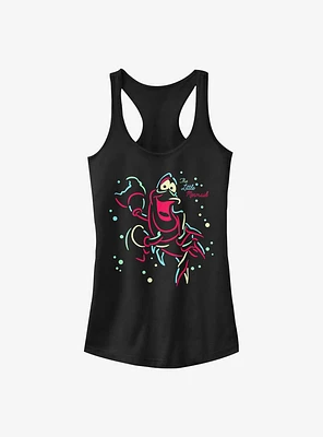 Disney The Little Mermaid Neon Sebastian Girls Tank