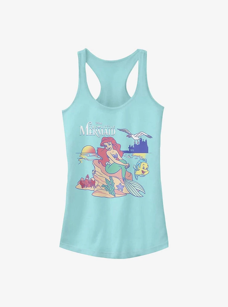 Disney The Little Mermaid Seaside Besties Logo Girls Tank Top