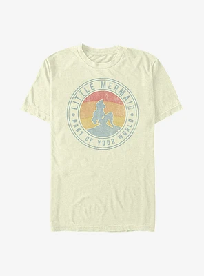 Disney The Little Mermaid Sunset Badge T-Shirt