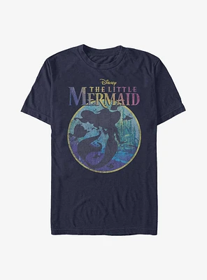 Disney The Little Mermaid Title Silhouette T-Shirt