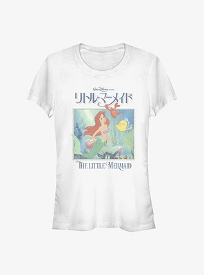 Disney The Little Mermaid Japanese Poster Girls T-Shirt