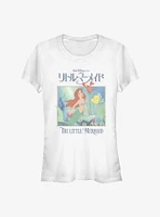 Disney The Little Mermaid Japanese Poster Girls T-Shirt