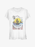 Disney The Little Mermaid Sunset Poster Girls T-Shirt