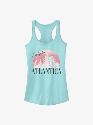 Disney The Little Mermaid Atlantica Greetings Girls Tank Top