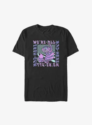 Disney Alice Wonderland All Mad Here Trip Big & Tall T-Shirt