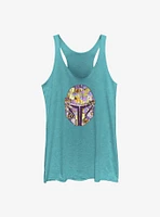 Star Wars The Mandalorian Floral Helmet Girls Tank