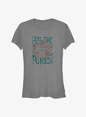 Star Wars Ewok Feel The Forest Girls T-Shirt