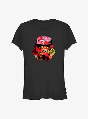 Star Wars Stormtrooper Floral Helmet Girls T-Shirt