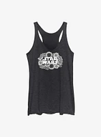 Star Wars Flowers Logo Girls Tank