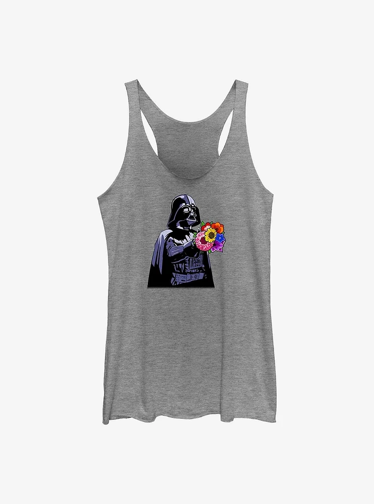 Star Wars Vader Handing Flowers Girls Tank