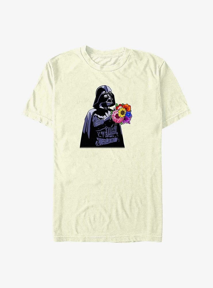 Star Wars Vader Handing Flowers T-Shirt