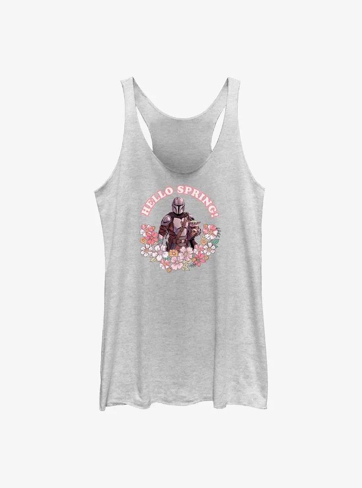 Star Wars The Mandalorian Hello Spring Womens Tank Top