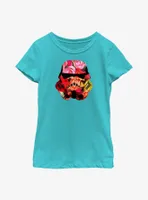 Star Wars Stormtrooper Floral Helmet Youth Girls T-Shirt