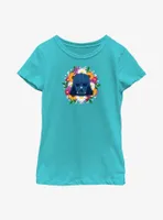 Star Wars Vader Floral Helmet Youth Girls T-Shirt