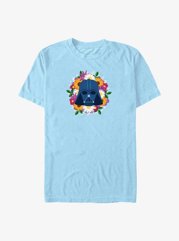 Star Wars Vader Floral Helmet T-Shirt