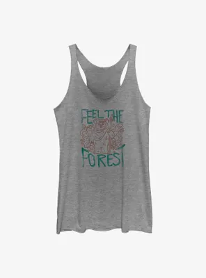 Star Wars Ewok Feel The Forest Womens Tank Top